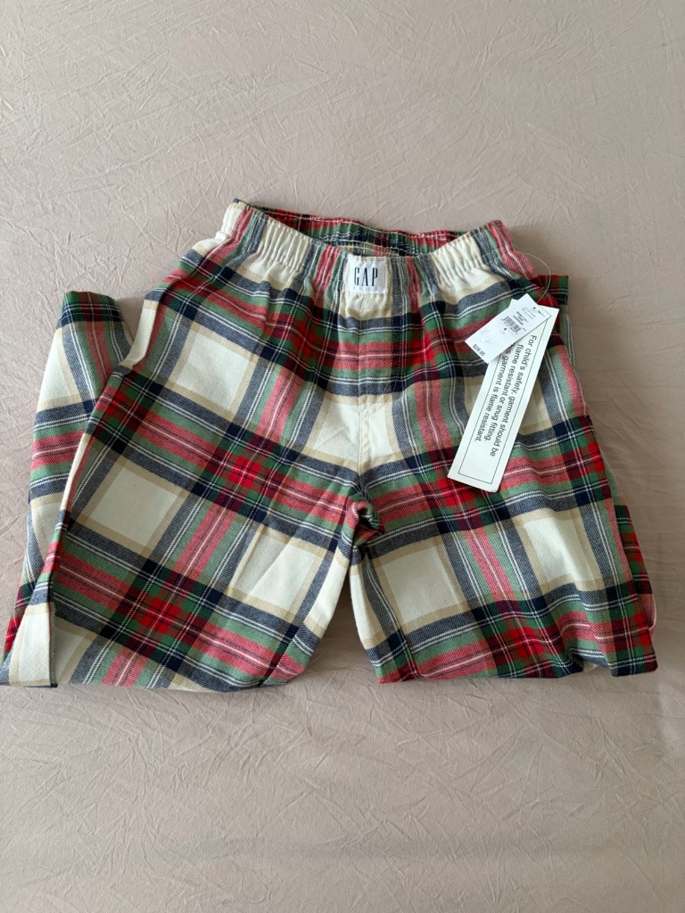 NWT 6T GAP Red, Green & Navy Plaid PJ pants
